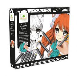 JC25 ARTISSIMO - 10 TABLEAUX ET MARQUEURS MANGA - KEMONOMIMI